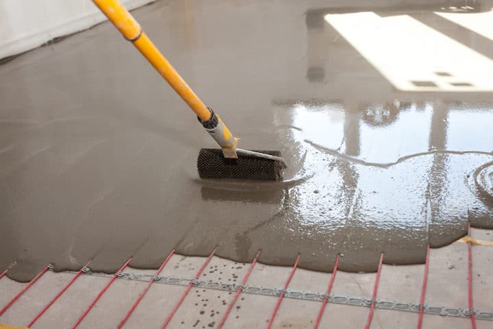 woonkamer vloerverwarming