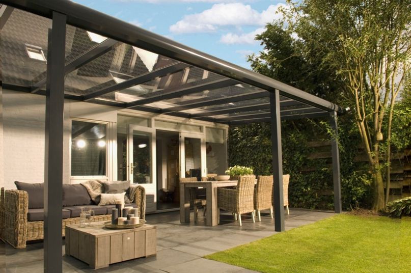 terrasoverkapping met glas