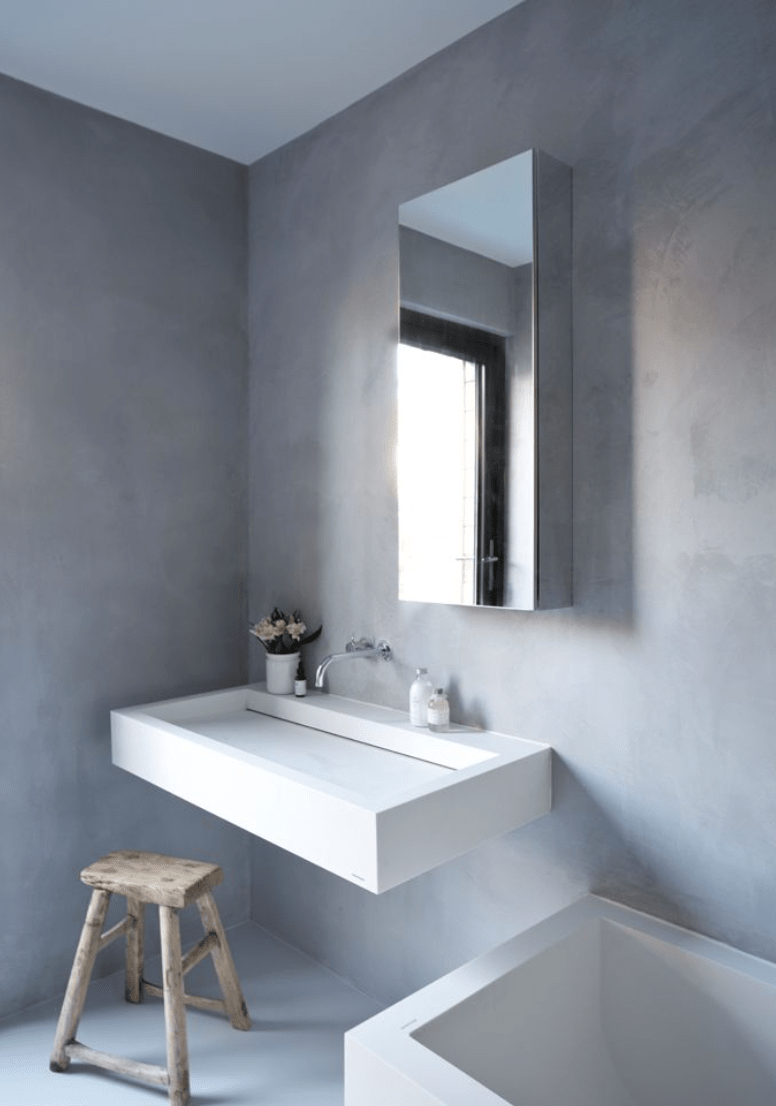 stucwerk badkamer